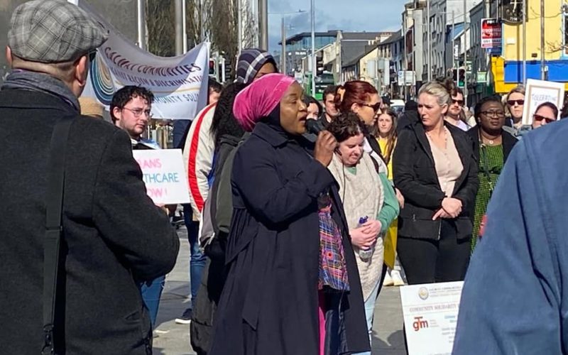 Public Speaking at the Communities Against  Racism & Discrimination Rally